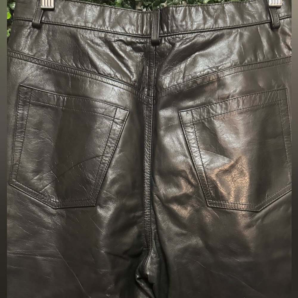 GAP MATERNITY GENUINE LEATHER BOOT CUT PANTS - Picture 5 of 8
